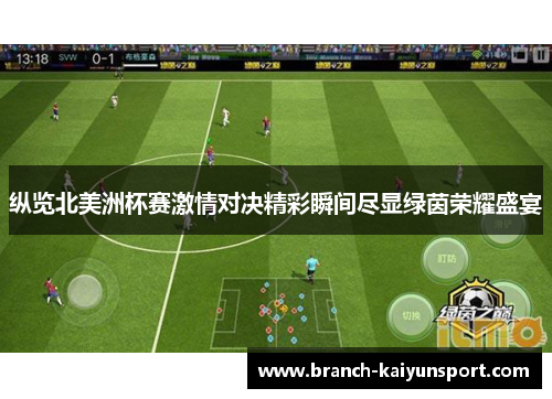 纵览北美洲杯赛激情对决精彩瞬间尽显绿茵荣耀盛宴